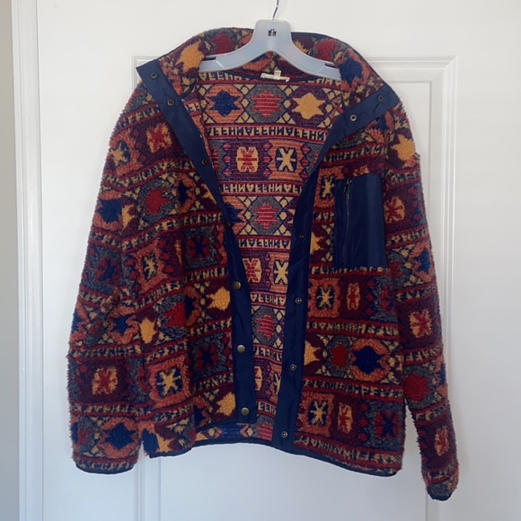 Aztec Teddy Fur Jacket - Picture 5 of 5